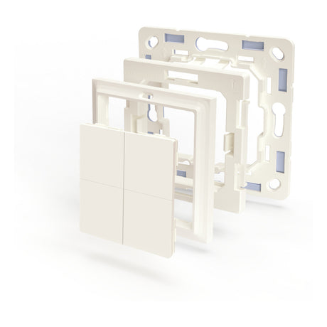 Shelly Blu Wall Switch 4 + Gira Merten adapter switch (white, Bluetooth 4.2)