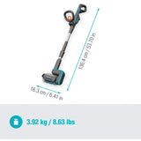 Gardena aquabrush patio 18v p4a solo akumulatorowy wielofunkcyjny środek do czyszczenia podłóg (szary turkusowy, 14841-55, bateria i ładowarka nie wchodzą w skład zestawu, moc dla wszystkich sojuszy)
