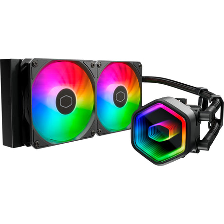 Cooler master masterliquid 240 core ii argb water cooling (black, 4-pin pwm fan connector)