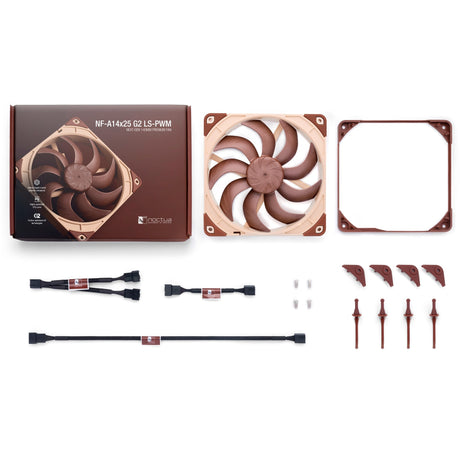 Noctua nf-a14x25 g2 ls-pwm case fan (brown, 140 x 140 x 25 mm)