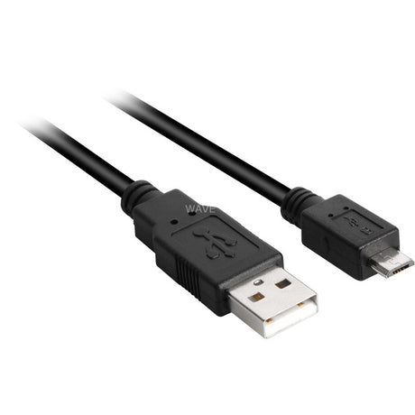Sharkoon USB-A 2.0 > Micro USB-B Cable (black, 3 meters)