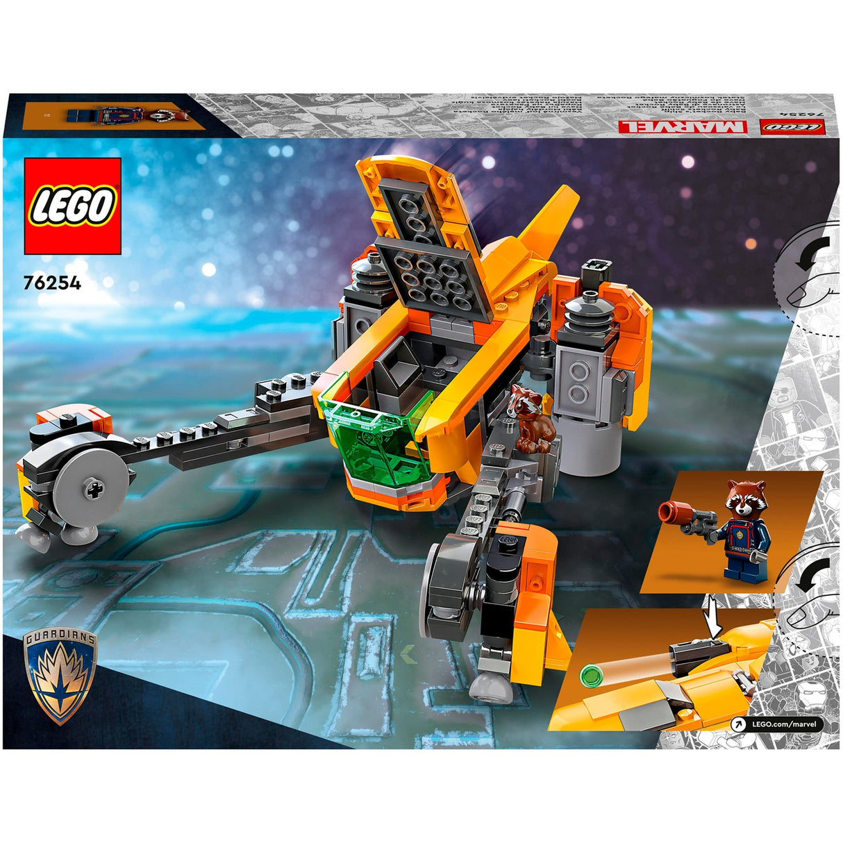 Lego super heroes 76254 the ship of baby rocket