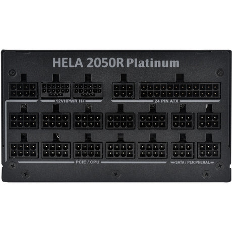 Silverstone hela 2050r platinum, modular 2050 watt power supply (black, 14x pcie)