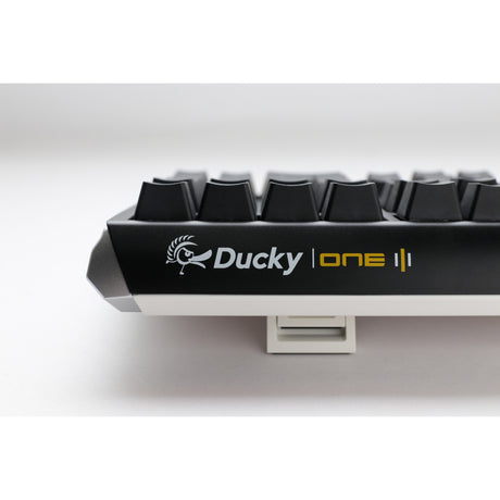 Ducky one 3 classic rgb mechanical keyboard (black, us layout (qwerty), cherry mx brown, 100%, rgb led, double-shot pbt, hot-swappable, quack mechanics)