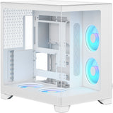 Fractal Design Pop 2 Vision RGB Midi Tower Case (White | 1x USB-A | 1x USB-C | RGB | Tempered Glass)