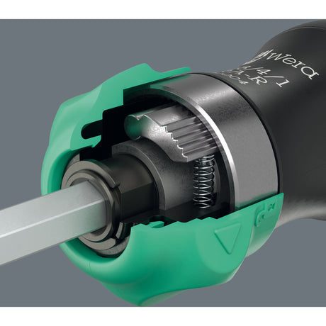 Wera kraftform kompakt 25 ra-r met etui, 6‑delig bitset (zwart groen)