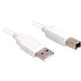 Kabel Sharkoon USB 2.0, USB-A > USB-B (biały, 0,5 m)