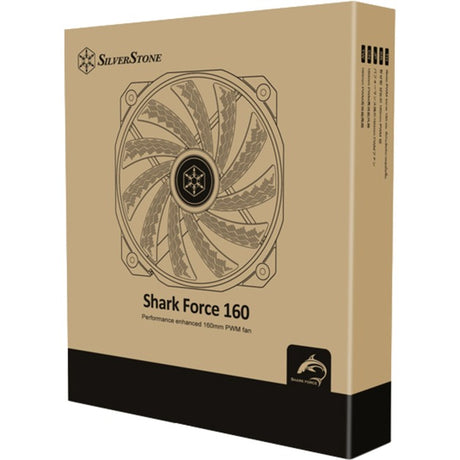 Silverstone shark force 160 case fan (black, 160 x 160 x 27 mm, pwm)