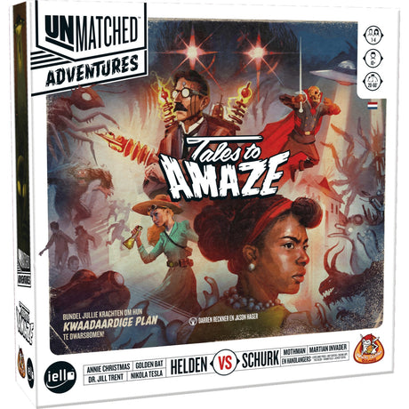 White goblin games bezkonkurenční dobrodružství: příběhy, které ohromí desková hra (holandština, 1–4 hráči, 20 minut, od 10 let)