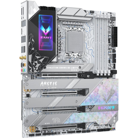 Maxsun ms-icraft z890 arctic socket 1851 základná doska (biela, raid, 2.5 gb-lan, wlan, bt, sound, atx)
