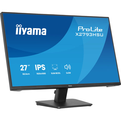 Iiyama Prolite X2793HSU-B1 27 monitor (black (matte), 120 Hz, HDMI, DisplayPort, USB, audio)