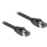 Delock nettverkskabel s ftp, rj-45 med kat.8.1 (svart, 0,25 meter)