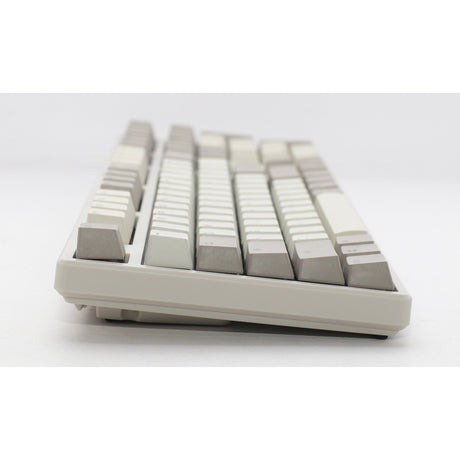 Ducky origin vintage mechanical keyboard (gray, us layout (qwerty), cherry mx brown, 100%, hot swap, pbt double-shot keycaps)
