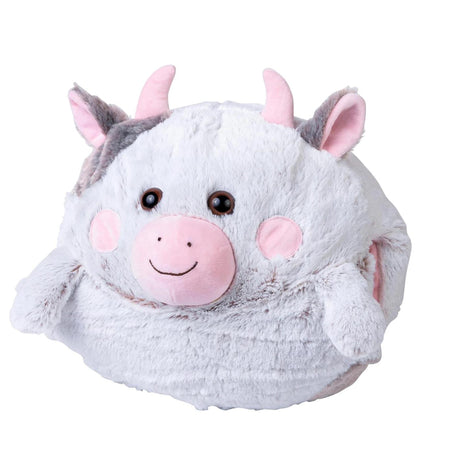 Noxxiez chauffe-mains douillet peluche vache 35cm
