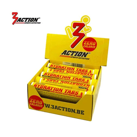 3 Aktioun Hydratatioun Tabs Zitroun Tube 20 Tabs - Display Box 10 Stécker - 1202040001