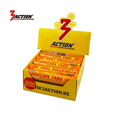 3 Aktioun Hydratatioun Tabs orange Tube 20 Tabs - Display Box 10 Stécker - 1202040002