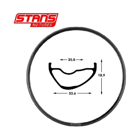 Stans notubes jante flow mk4 29 32h noir gris snt