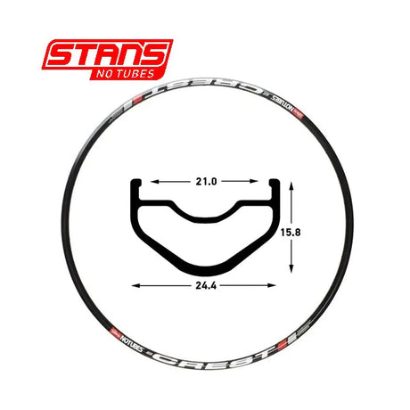 Stans notubes rim crest mk3 27.5 650b 28h black snt