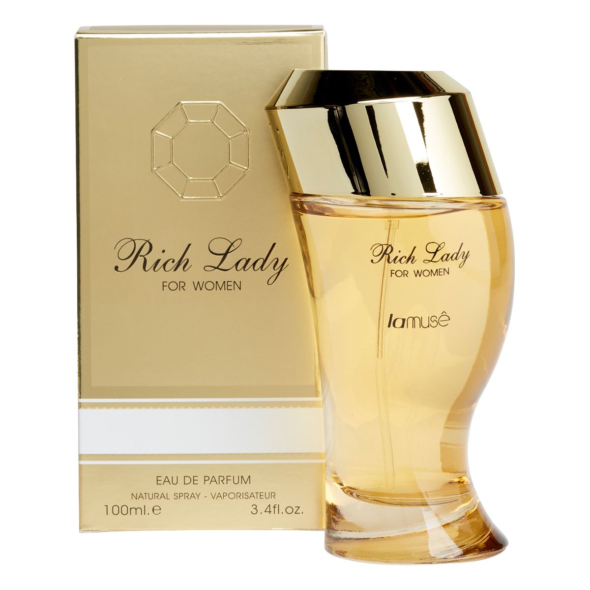 Lamusê by lattafa eau de parfum spray dam rich lady 100ml
