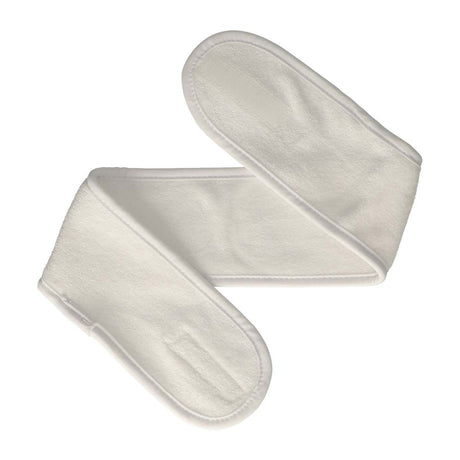 Kirpėjams makiažo juosta balta Velcro užsegimas