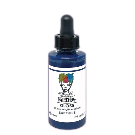 Ranger ink ranger • dina wakley media gloss estilo conta-gotas safira