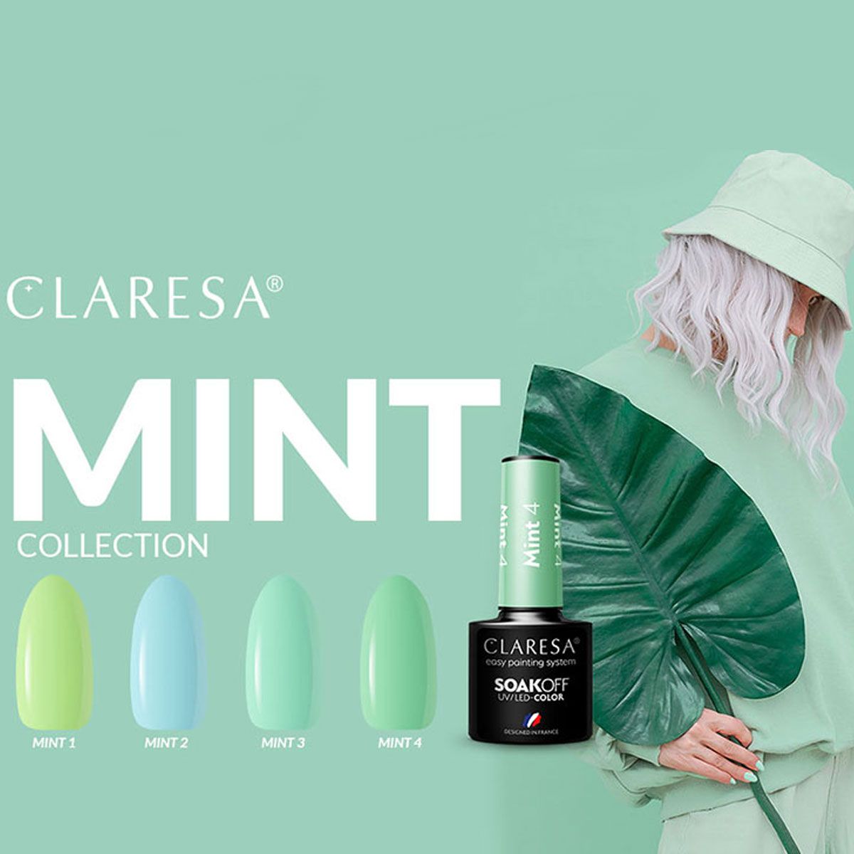 Claresa UV LED gel Polish 5ml Mint 1