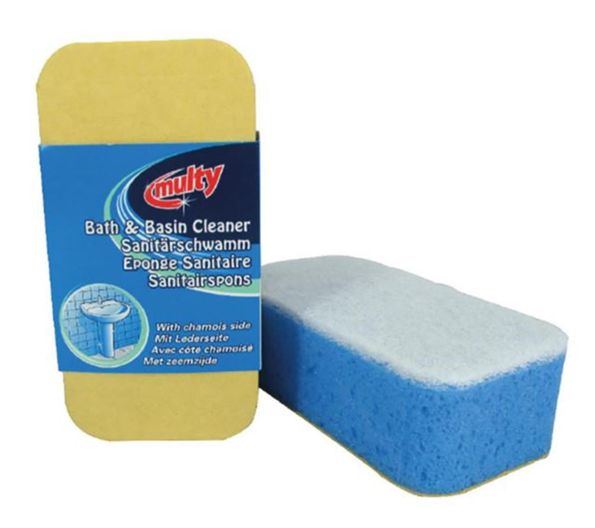 Éponge de chamois sanitaire Multy 14x7x4,5cm