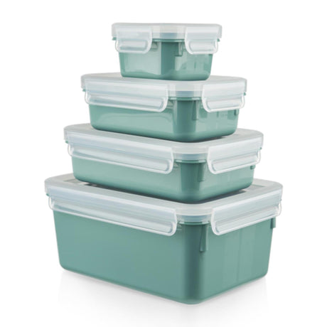 Tefal masterseal fargeoppbevaringsbokssett 4 deler grønn (0,2l, 0,55l, 0,8l, 2,2l)