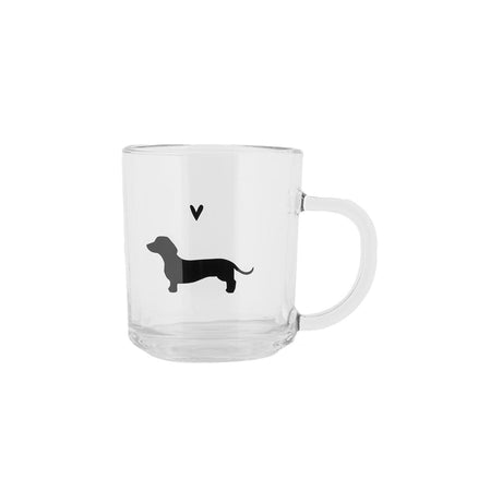Clayre eef tea glass dachshund 200ml