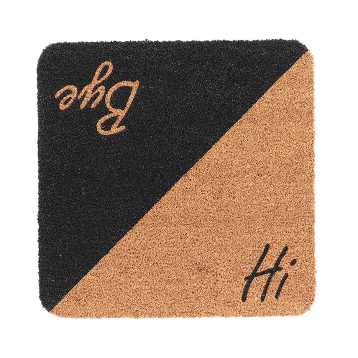 Capacho design Esschert coco hi bye quadrado 50x50cm