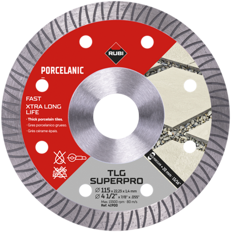 Rubi tlg diamantschijf 125 mm x 22,2 mm