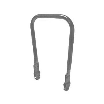 Universal folding backrest - metallic grey