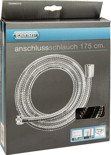 Cornat duschslang rostfritt stål 1m75 ch - tecbw3313