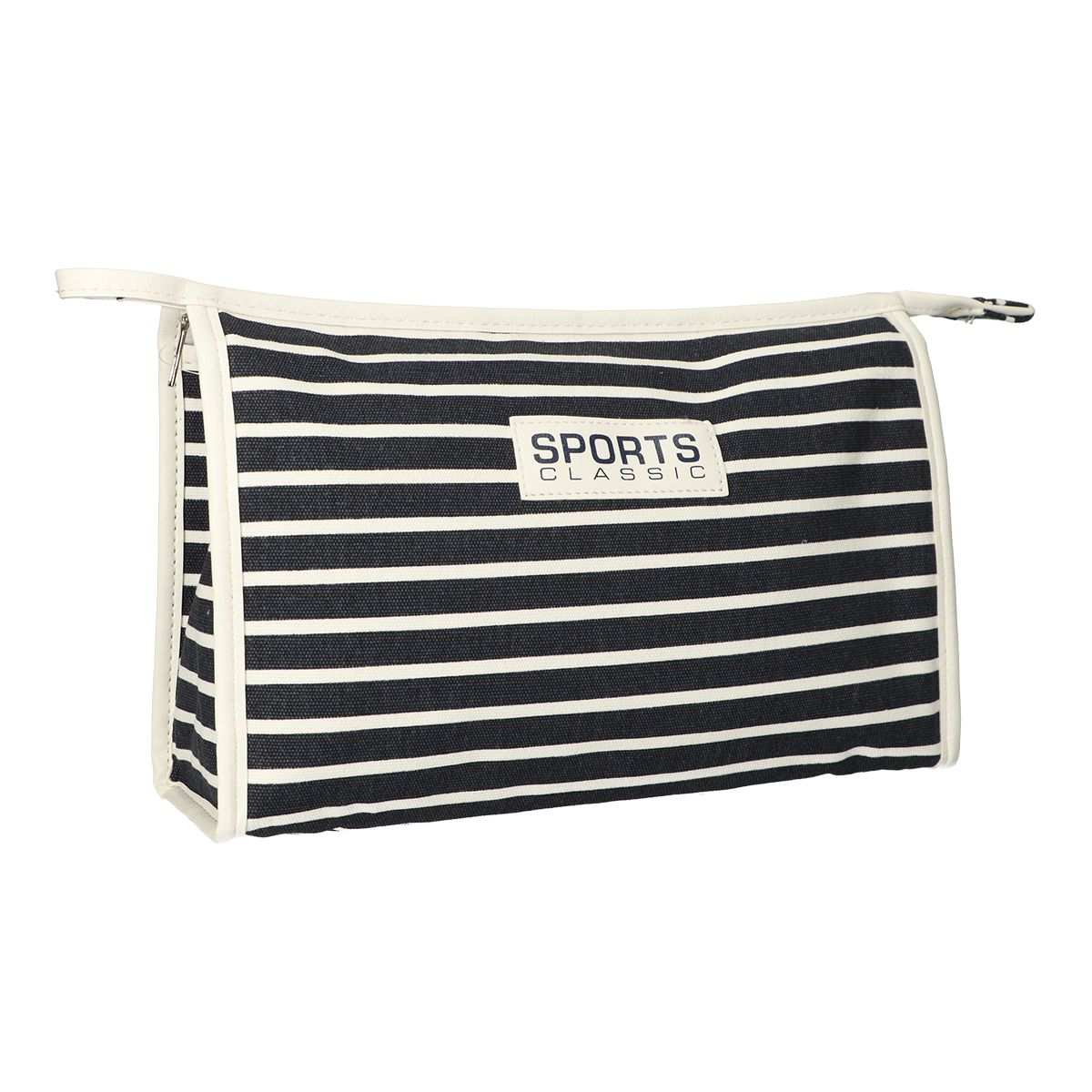 Traveler toiletry bag stripe blue sports classic 30x20cm