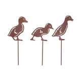Esschert design roest tuinsteker eendje 8,7xh19,1cm