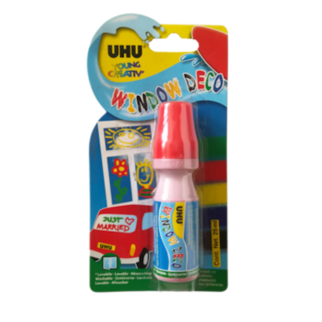 Uhu window marker red 25ml