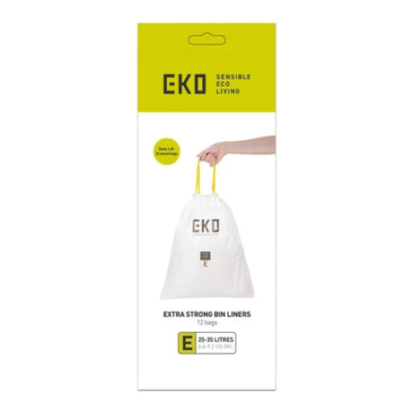 Sacos de lixo Eko tipo e 25-35 litros - rolo de 12 sacos
