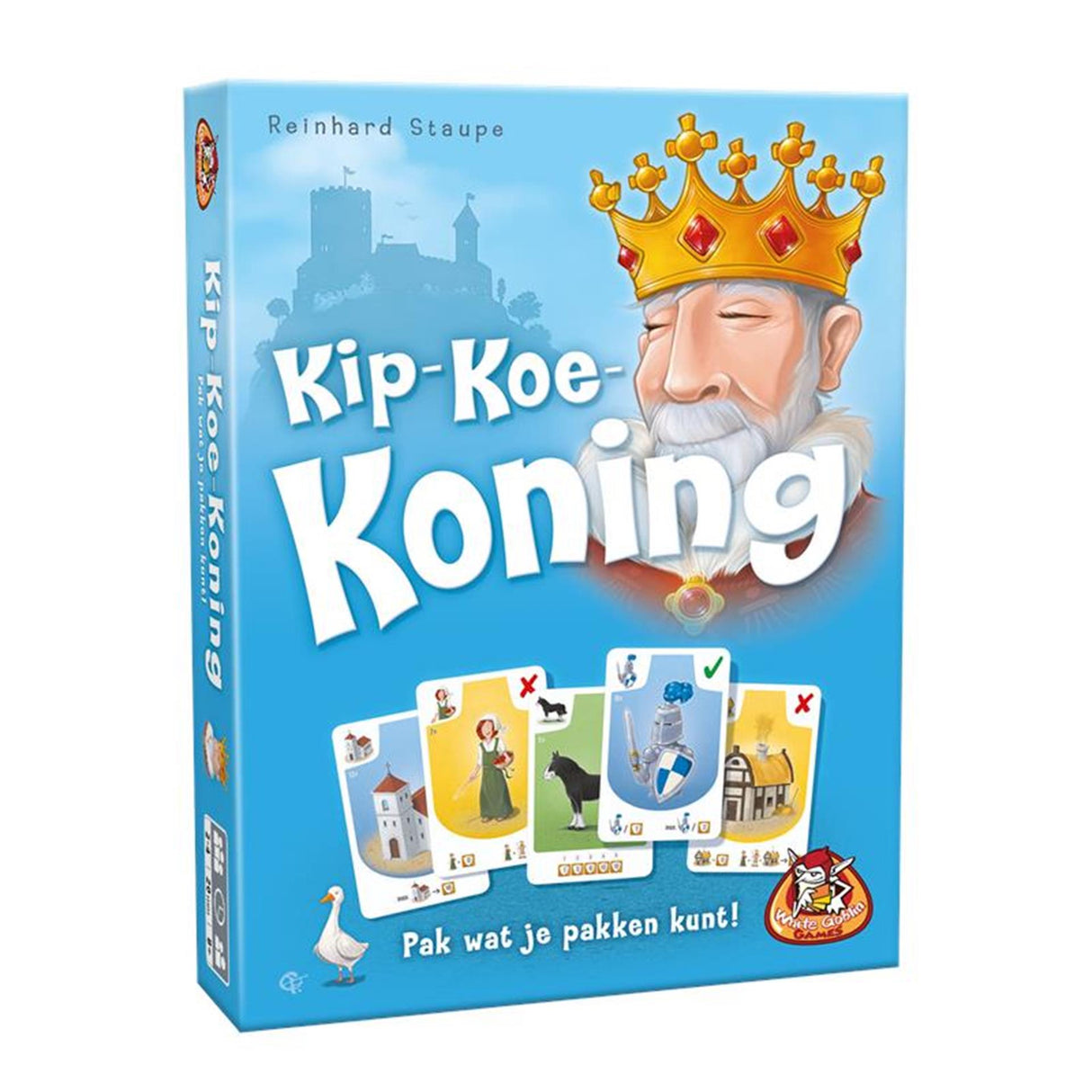Fehér goblin játékok csirke-tehén-király
