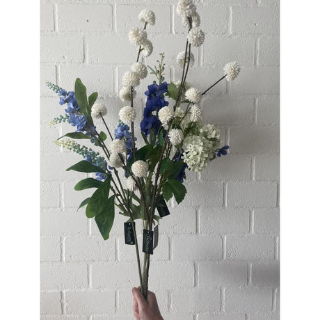 Roberts collection artificial flower delphinium spray 100cm blue